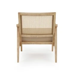 Giselle Rattan Back Wooden Arm Accent Chair -Furniture Store 30767229 alt04