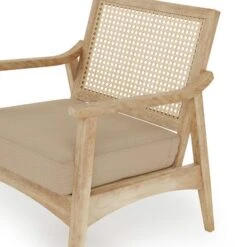 Giselle Rattan Back Wooden Arm Accent Chair -Furniture Store 30767229 alt06