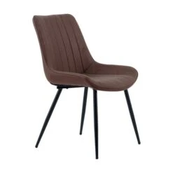 Set Of 2 Zion Dining Chairs, Faux Suede -Furniture Store 30769126 alt02