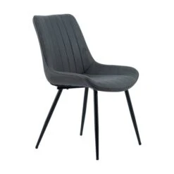 Set Of 2 Zion Dining Chairs, Faux Suede -Furniture Store 30769127 alt03