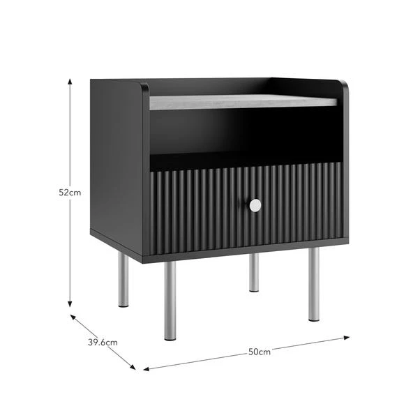 Georgi 1 Drawer Bedside Table 17 Georgi 1 Drawer Bedside Table - Image 17