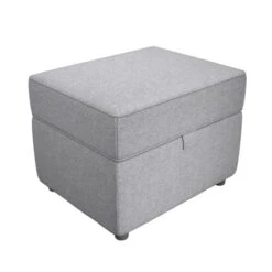 Baxter Textured Weave Storage Footstool -Furniture Store 30770364 alt02