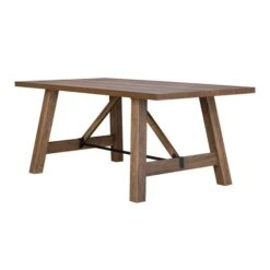 Fulton Trestle 6 Seater Rectangular Dining Table -Furniture Store 30778662 alt02