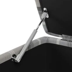 Oswald Check Storage Footstool Tapered Leg -Furniture Store 30779045 alt05