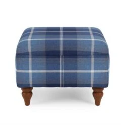 Oswald Check Storage Footstool Tapered Leg -Furniture Store 30779048 alt02