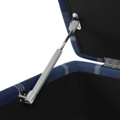 Oswald Check Storage Footstool Tapered Leg -Furniture Store 30779048 alt05