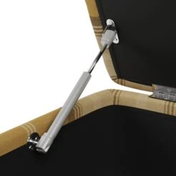 Oswald Check Storage Footstool Tapered Leg -Furniture Store 30779049 alt05