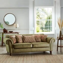 Angus Faux Leather Combo 3 Seater Sofa -Furniture Store 30783346 alt01