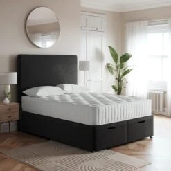 Luxury End Ottoman Bed Frame, Velvet 27 Luxury End Ottoman Bed Frame, Velvet -Furniture Store 30790253