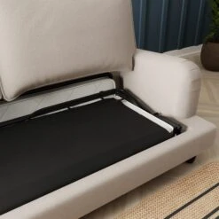 Beatrice Chunky Soft Chenille 3 Seater Double Sofa Bed -Furniture Store 30792391 alt05