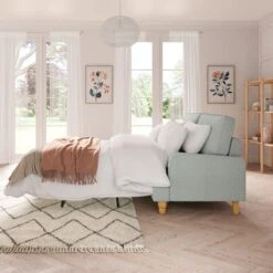 Beatrice Tonal Textured Weave 3 Seater Double Sofa Bed -Furniture Store 30792407 alt02