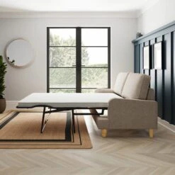 Beatrice Tonal Textured Weave 3 Seater Double Sofa Bed -Furniture Store 30792408 alt03