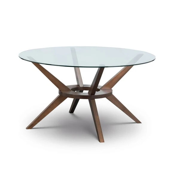Chelsea 6 Seater Round Glass Top Dining Table 2 Chelsea 6 Seater Round Glass Top Dining Table - Image 2
