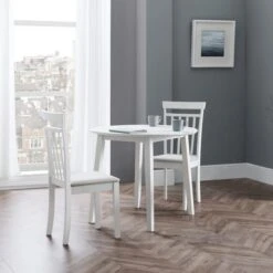 Coast 2-4 Seater Round Drop Leaf Dining Table -Furniture Store 30794189