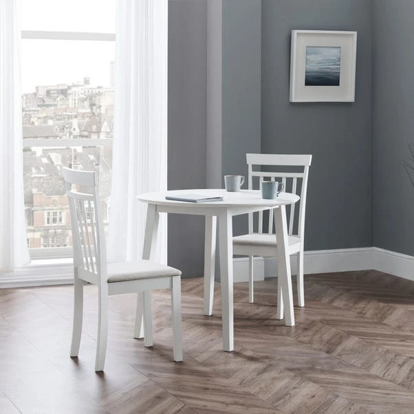 Coast Set Of 2 Dining Chairs, Faux Linen 7 Coast Set Of 2 Dining Chairs, Faux Linen - Image 7