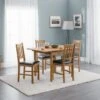 Coxmoor 4-6 Seater Square Extendable Dining Table, Solid Oak