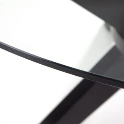 Hayden 4 Seater Round Dining Table, Clear Glass -Furniture Store 30794260 alt02