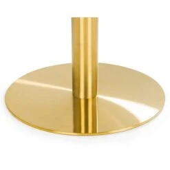 Palermo 4 Seater Round Pedestal Dining Table, White -Furniture Store 30794330 alt02