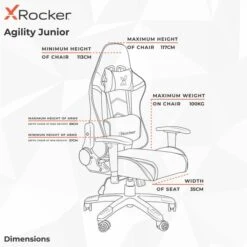 X Rocker Agility Junior Esports Gaming Chair -Furniture Store 30795927 alt09