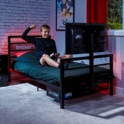 X Rocker Basecamp Gaming Bed Frame With TV VESA Mount -Furniture Store 30795950 alt01