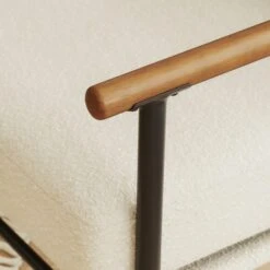 Arbour Boucle Industrial Metal Arm Accent Chair -Furniture Store 30796142 alt03