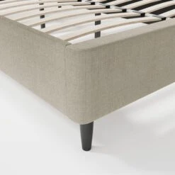 Mason Buttoned Woven Fabric Bed Frame -Furniture Store 30800061 alt07