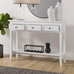 Lynton Console Table White -Furniture Store 30801931 alt02