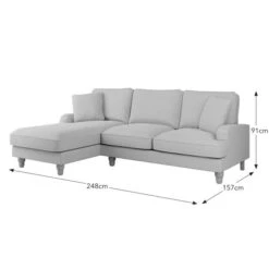Beatrice Luna 4 Seater Corner Chaise Double Sofa Bed -Furniture Store 30805288 alt09