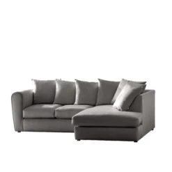 Blake Opulent Velvet Curved Quilted Arm Corner Sofa -Furniture Store 30808314 alt03