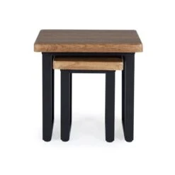 Freddie Nest Of Tables, Rustic Wood Effect -Furniture Store 30809247 alt03