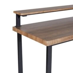 Freddie Rustic Wood Effect Step Up Shelf Desk -Furniture Store 30809418 alt03