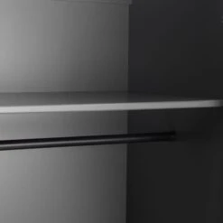 Chloe Double 1 Drawer Wardrobe, Grey -Furniture Store 30809992 alt04