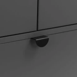 Chloe Double 1 Drawer Wardrobe, Grey -Furniture Store 30809992 alt05