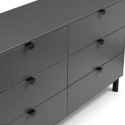 Chloe Wide 6 Drawer Chest, Grey -Furniture Store 30809995 alt04