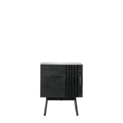 Englewood 1 Door Side Table, Black -Furniture Store 30810777 alt02
