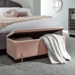 Mystica Velour Ottoman Storage Bench -Furniture Store 30811451 alt03