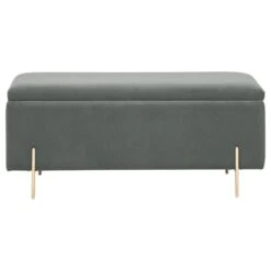 Mystica Velour Ottoman Storage Bench -Furniture Store 30811452 alt04