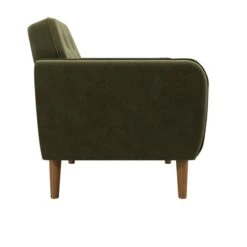 Teresa Velvet Button Detail Occasional Armchair -Furniture Store 30812124 alt04