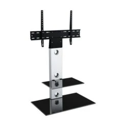Lesina Pedestal TV Unit With Shelf For TVs Up To 65" 16 Lesina Pedestal TV Unit With Shelf For TVs Up To 65" -Furniture Store 30812405 alt01