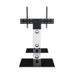 Lesina Pedestal TV Unit With Shelf For TVs Up To 65" 12 Lesina Pedestal TV Unit With Shelf For TVs Up To 65" -Furniture Store 30812406 alt02