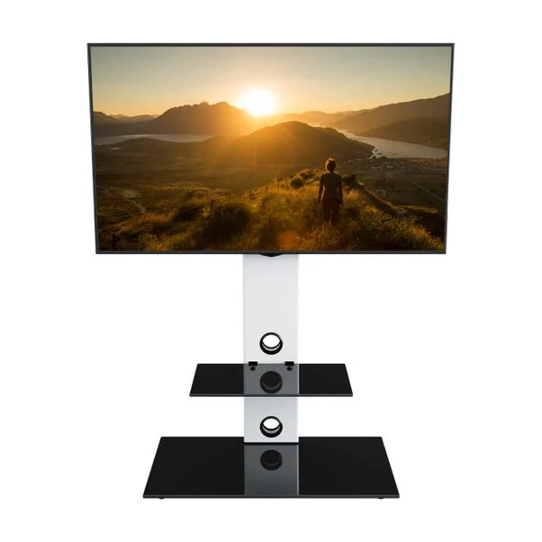 Lesina Pedestal TV Unit With Shelf For TVs Up To 65" 4 Lesina Pedestal TV Unit With Shelf For TVs Up To 65" - Image 4