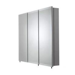 Westbourne White Triple Door Tri-View Steel Cabinet -Furniture Store 30814882 alt03