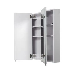 Westbourne White Triple Door Tri-View Steel Cabinet -Furniture Store 30814882 alt04