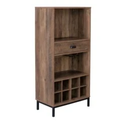 Fulton Compact Wine Cabinet, Pine Effect -Furniture Store 30816894 alt04