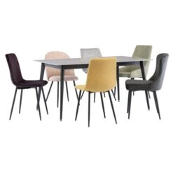 Ivy 6 Seater Dining Table, Sintered Stone -Furniture Store 30816938 alt03