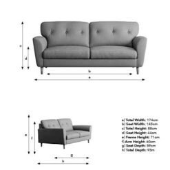Sven Tonal Weave 3 Seater Sofa -Furniture Store 30818044 alt09