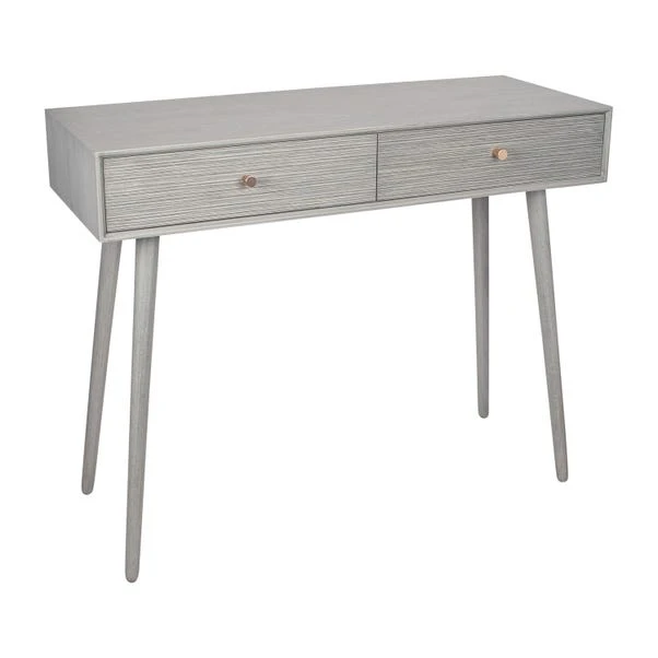 Pacific Chaya 2 Drawer Dressing Table, Grey Pine 3 Pacific Chaya 2 Drawer Dressing Table, Grey Pine - Image 3