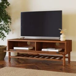 Khari Standard TV Unit Mango Wood For TVs Up To 50" -Furniture Store 30821889 alt02