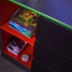 X Rocker Carbon Tek Chest Of Drawers With Neo Fibre LED -Furniture Store 30822319 alt02