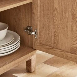 Hadley 3 Door Sideboard, Oak Effect -Furniture Store 30825364 alt02